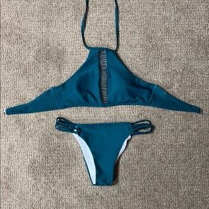 Teal Halter Bikini